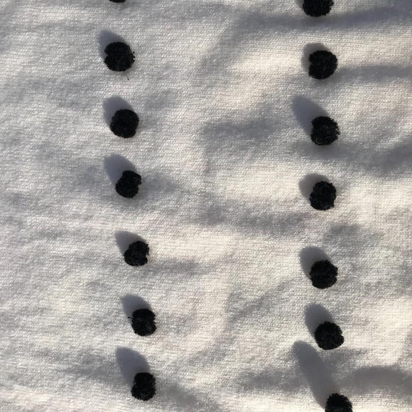 SOLD J. Crew Polka Dot Pom Pom Wool Blend Sweater - Picture 5 of 6